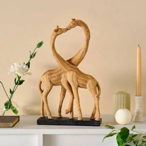 Karaca Majorca Giraffe Figurine - Natural Beige