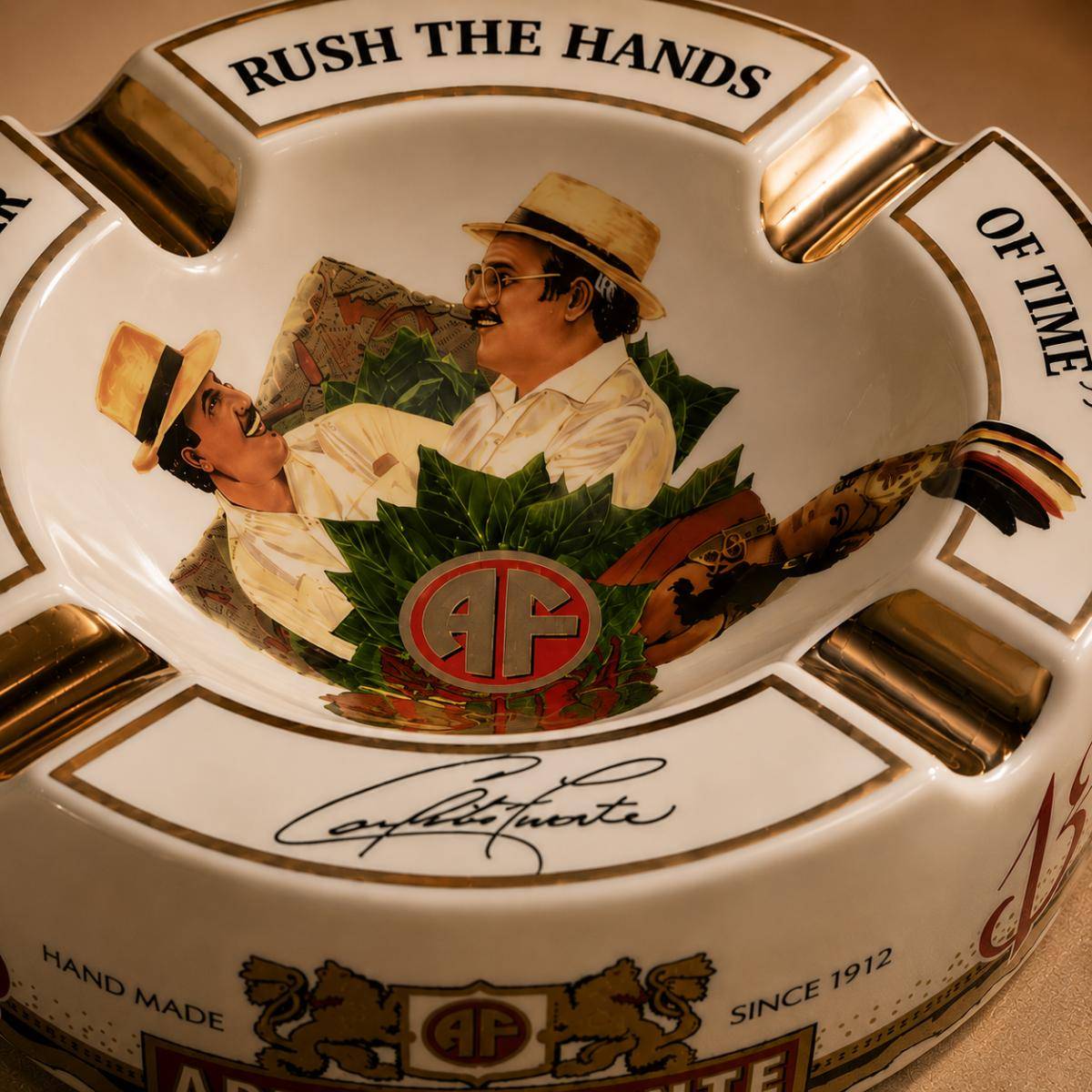 Arturo Fuente Special Edition Large Ceramic Cigar Ashtray – White, Arturofuentewhite