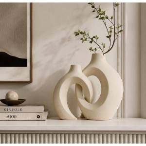 Nordic Sculptural Ceramic Vase Set, SK535