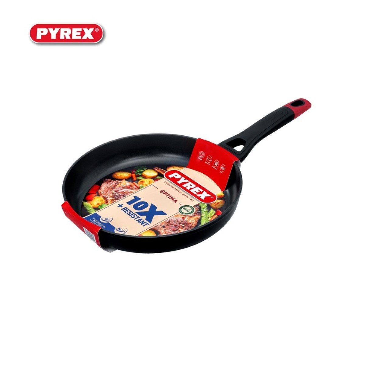 Pyrex OPTIMA Set Of 3 Frypan 24 + 28 cm