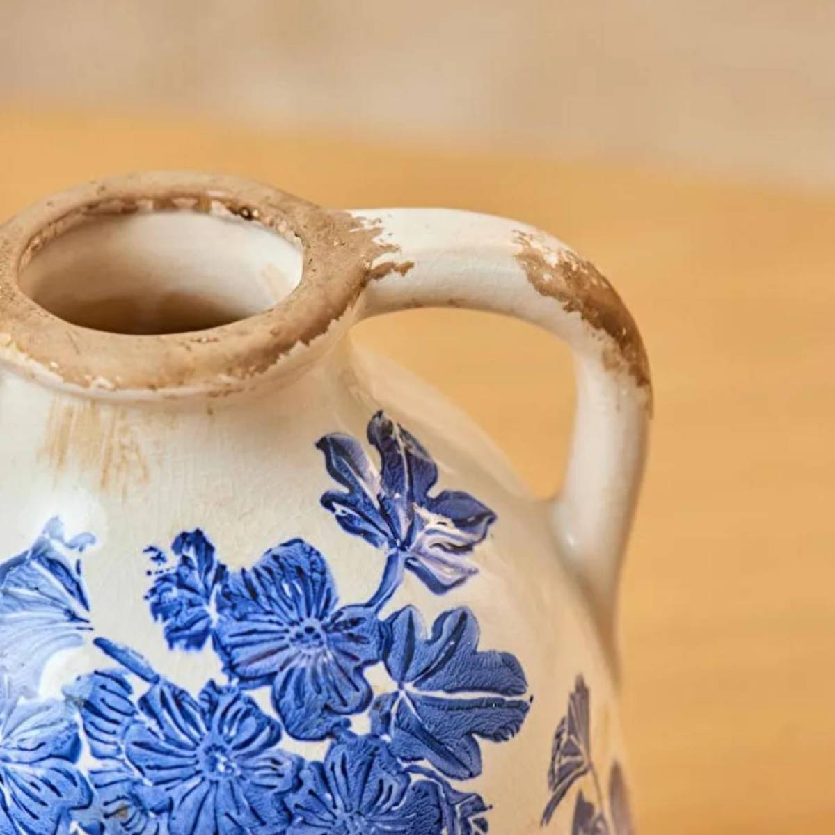 Karaca Marine Two-arm Decorative Vase 21.5 Cm - Blue/white