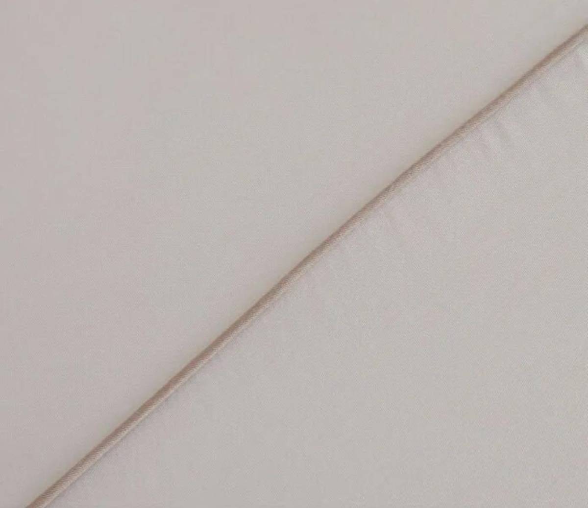 Karaca Home Vinas 80 Thread Count Cotton White Double Duvet Cover Set - Satin Trim