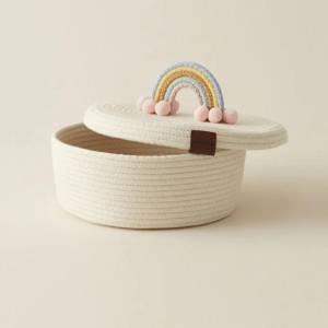 Karaca Home Rainbow Handled Woven Storage Box 21x11 Cm