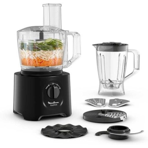 Moulinex Food Processor 800w 2.4l 6 Att 25 Fcts Black