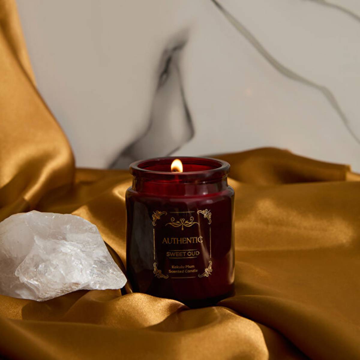 Karaca Home Authentic Series Sweet Oud Scented Candle | Intense Woody Warm Fragrance