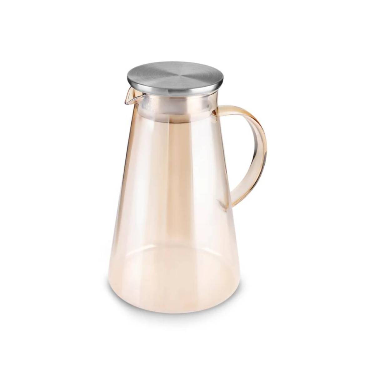 Karaca Serene 7-piece Tumbler Glass Set - Amber | 1.8 L Carafe Set