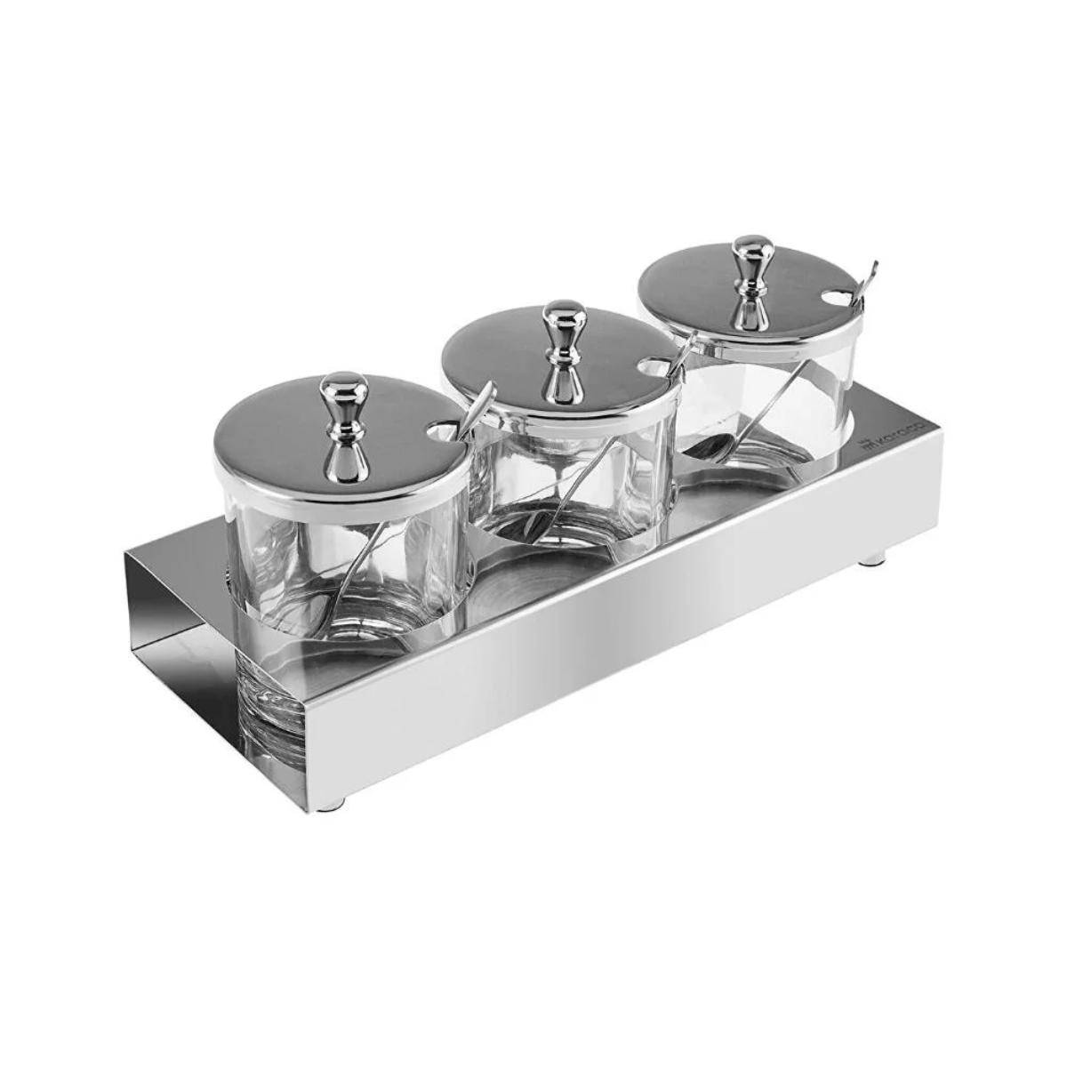 Karaca Pedro Steel 3-Piece Spice Set, 153.03.08.4674