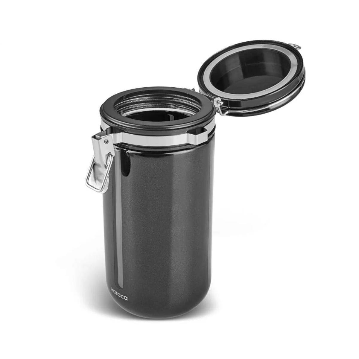 Karaca Mastermaid Locked Glass Storage Container – 1000 ml | Black, 153.09.01.5823