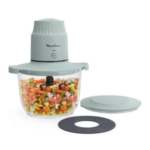 Moulinex Mini Chopper 500w 1l 2sp 4 Ss Blades Glass