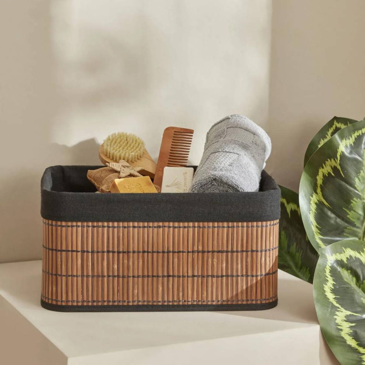 Karaca Home Gillina Bamboo Storage Organizer 36×18 Cm