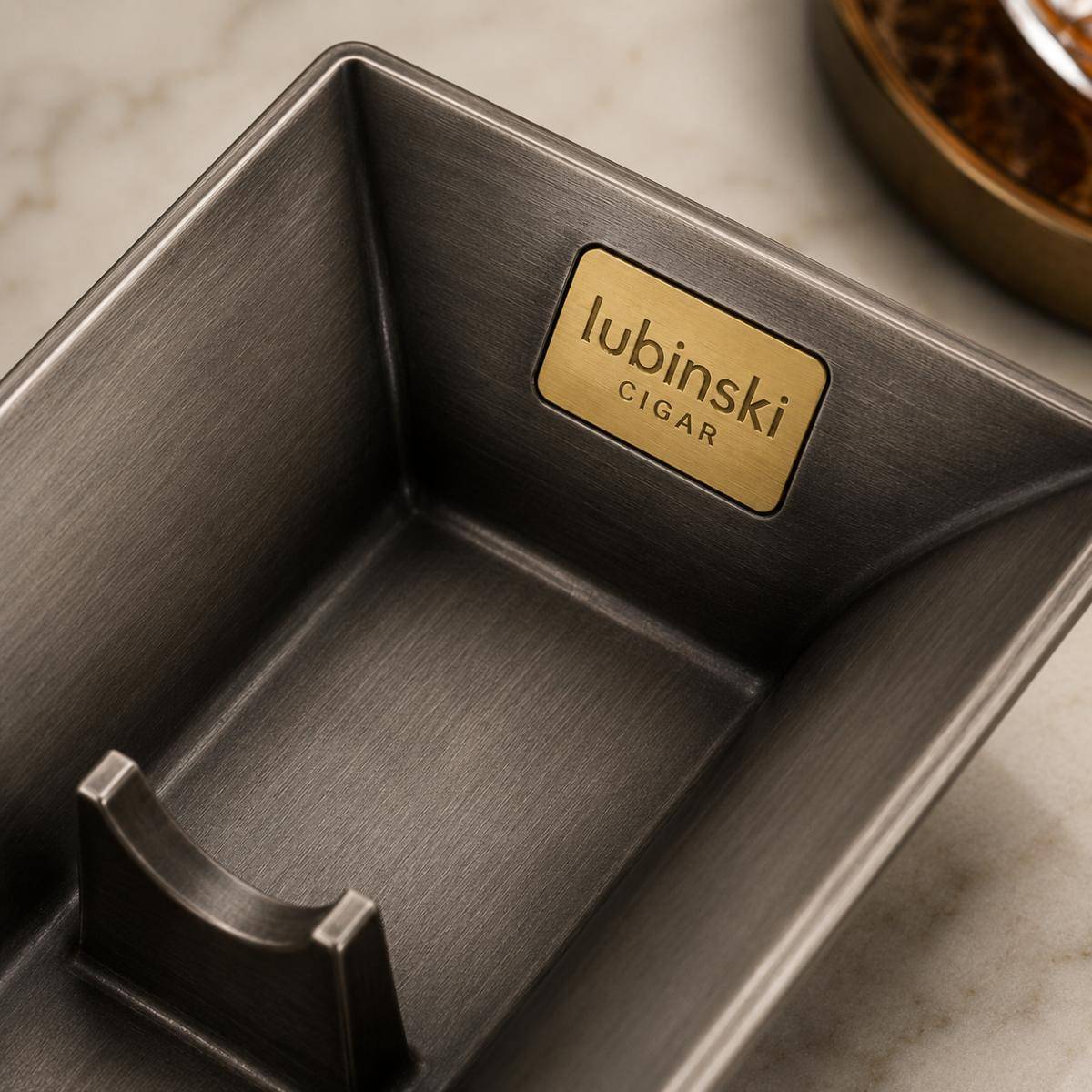 Lubinski Vintage Silver Cigar Ashtray, Ash073b
