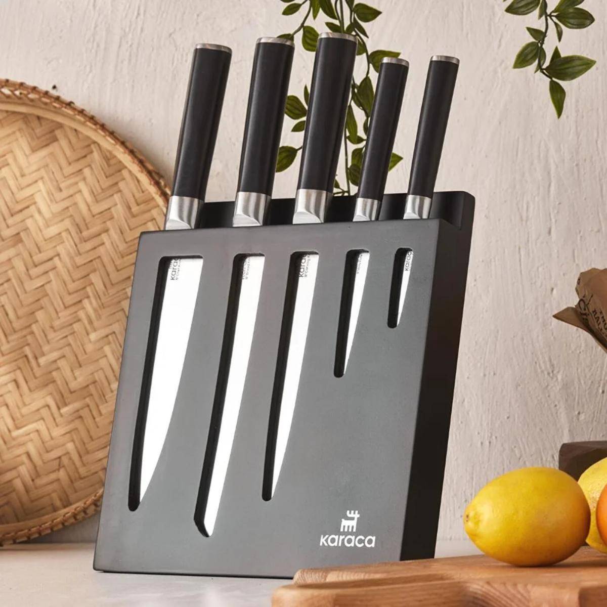 Karaca Samurai Hercules Japanese Steel 6-Piece Knife Set, 153.03.09.0147
