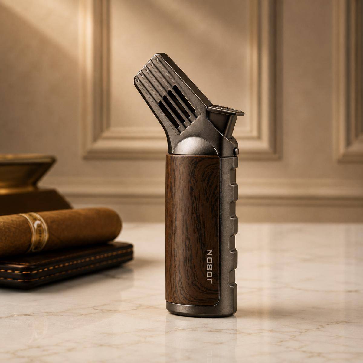 Jobon Premium Cigar Torch – Brown Edition, Zb191