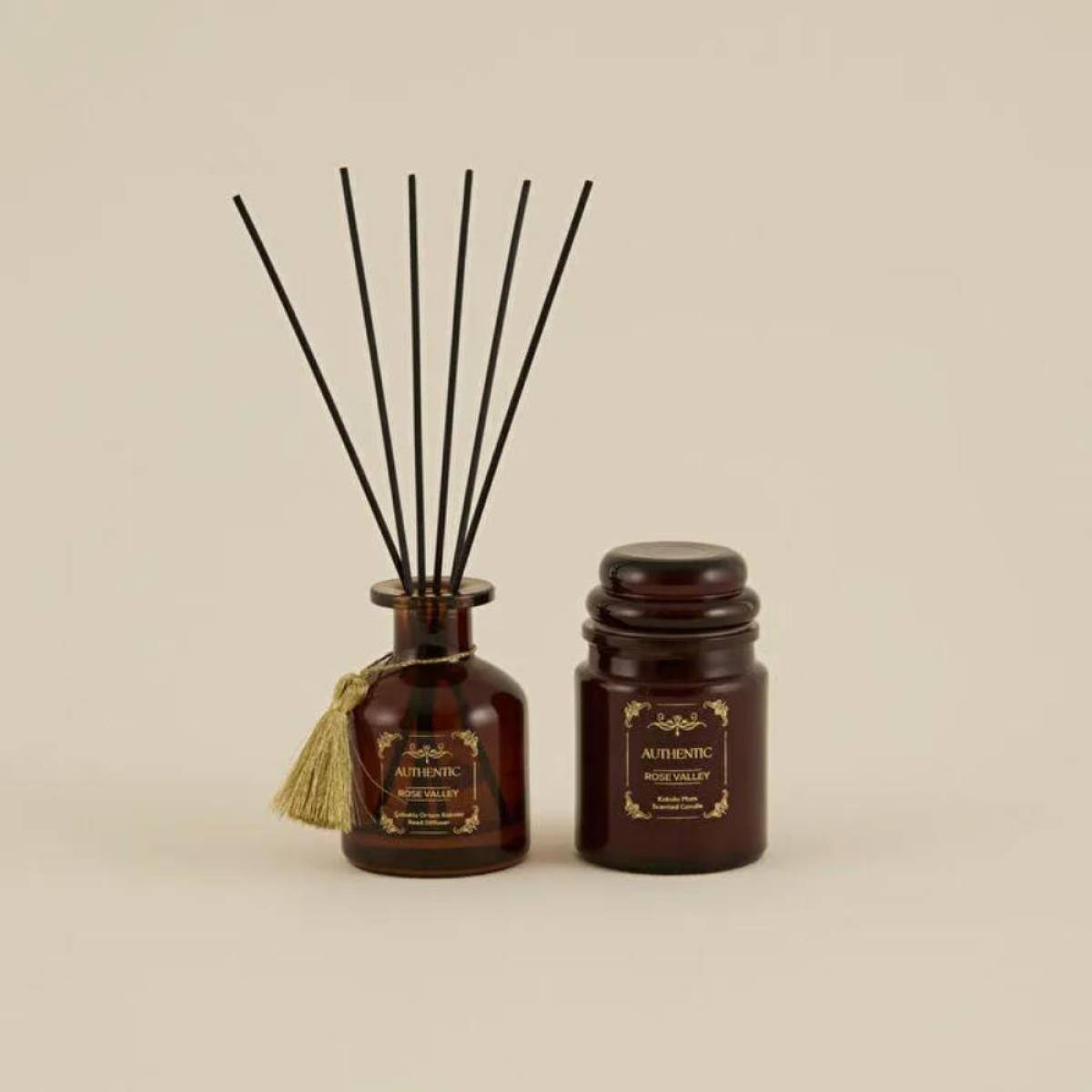 Karaca Home Authentic Series Rose Valley Reed Diffuser | Floral Woody Home Fragrance