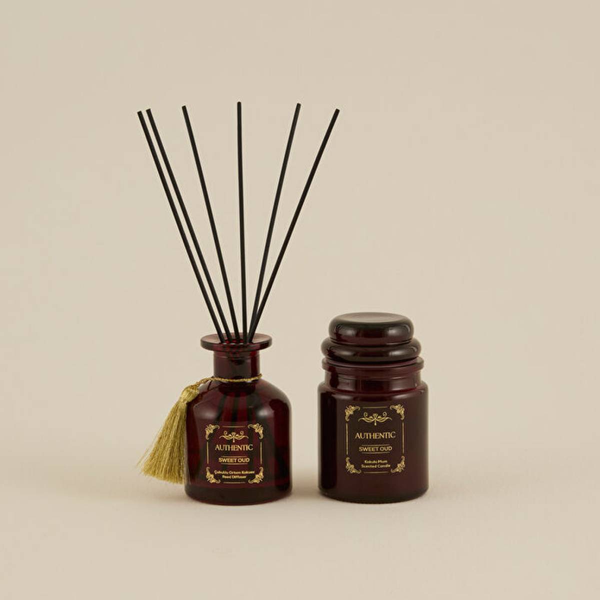 Karaca Home Authentic Series Sweet Oud Scented Candle | Intense Woody Warm Fragrance