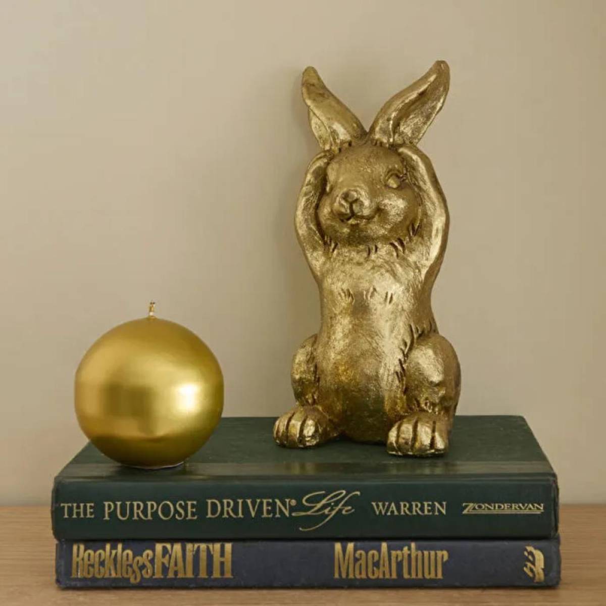 Karaca Home Helen Bunny “not Listening” Figurine - Gold, 8680214400142