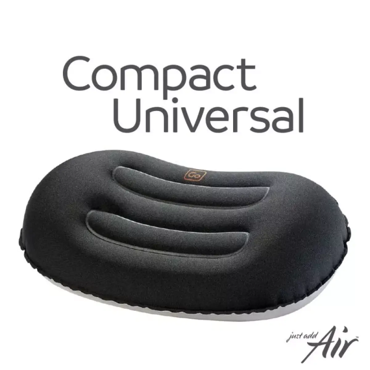 Go Travel Compact Inflatable Pillow Universal (Black)