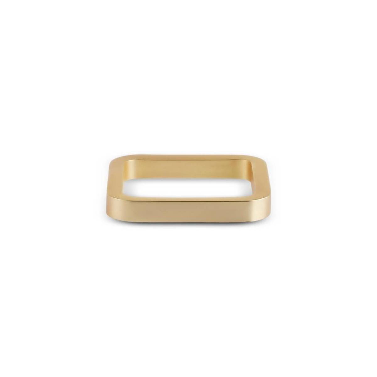 Karaca Home Cubist Geometric 2-piece Napkin Ring Set - Gold