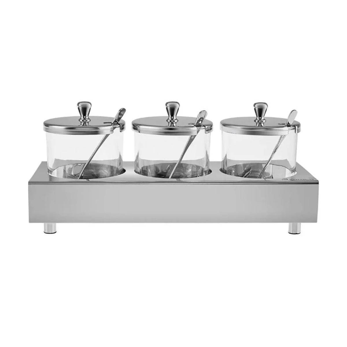 Karaca Pedro Steel 3-Piece Spice Set, 153.03.08.4674