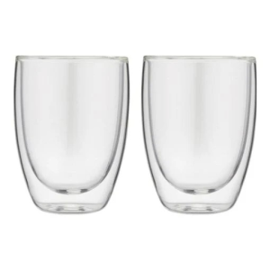 Bialetti BIADBW015 Double-Wall Verona Glass Cups 250ml Set of 2