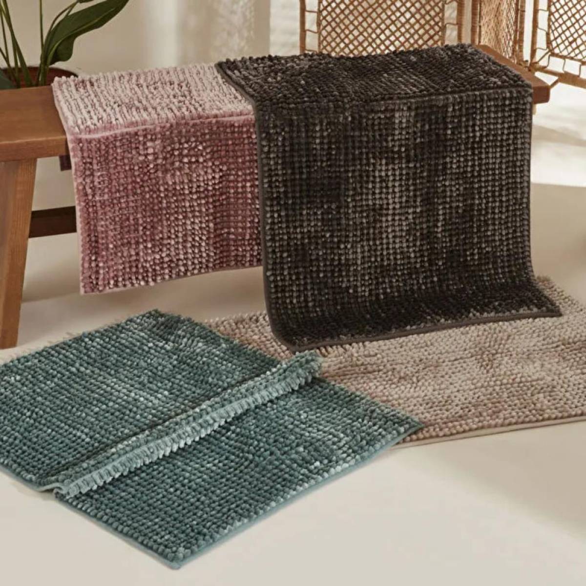 Karaca Home Jules Pasta Bathroom Mat 60×90 Cm - Pink, 200.22.11.0495