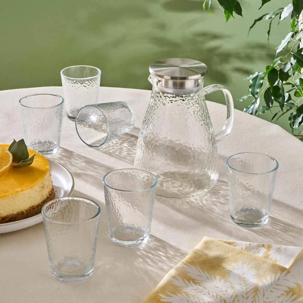 Karaca Luminous 7-piece Glass Set Transparent, 153.09.01.9477