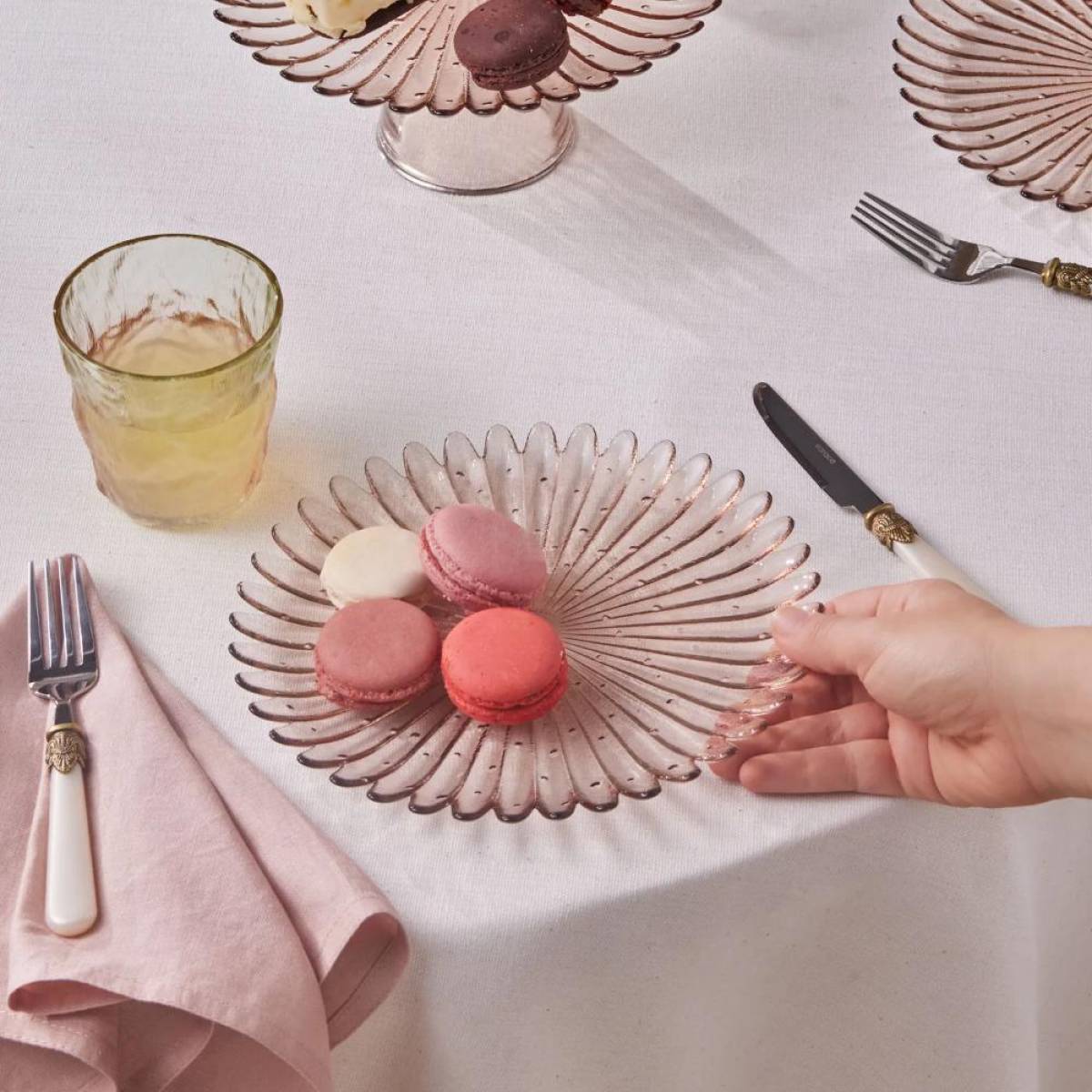 Karaca Emma 7-piece Glass Cake And Dessert Set | Elegant Serving Set