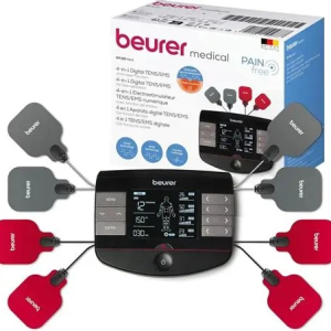 Beurer EM 89 Digital TENS/EMS Device with 4-in-1 Function for Pain Therapy, Muscle Stimulation, Massage and Heat Therapy