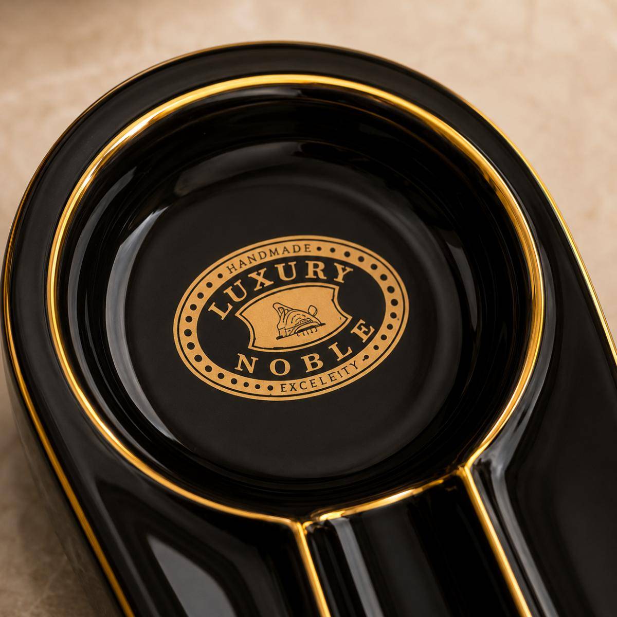 Lubinski Luxury Ceramic Cigar Ashtray, Lub-p100-1