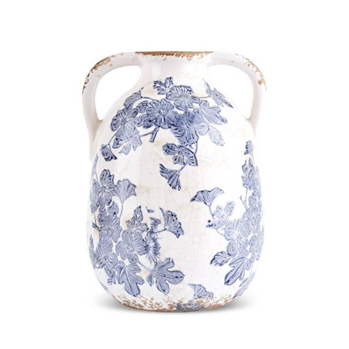 Karaca Marine Two-arm Decorative Vase 21.5 Cm - Blue/white