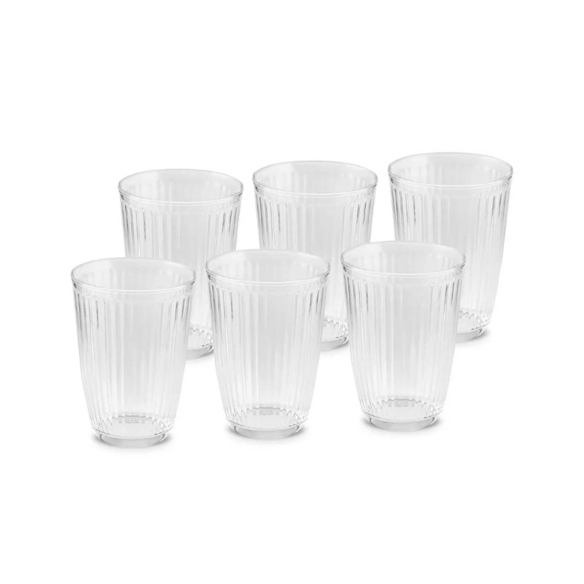 Karaca Gordes 6-piece Glass Beverage Set 370 Ml | Elegant Drinkware Set