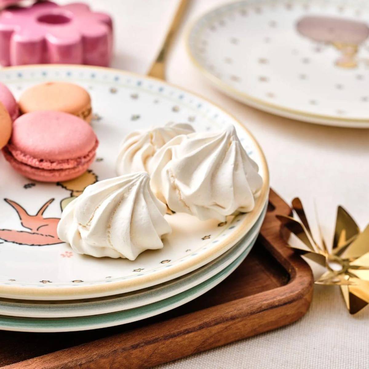 Karaca Little Prince 6-piece Ceramic Cake Set 20 Cm | Stoneware Dessert Plates