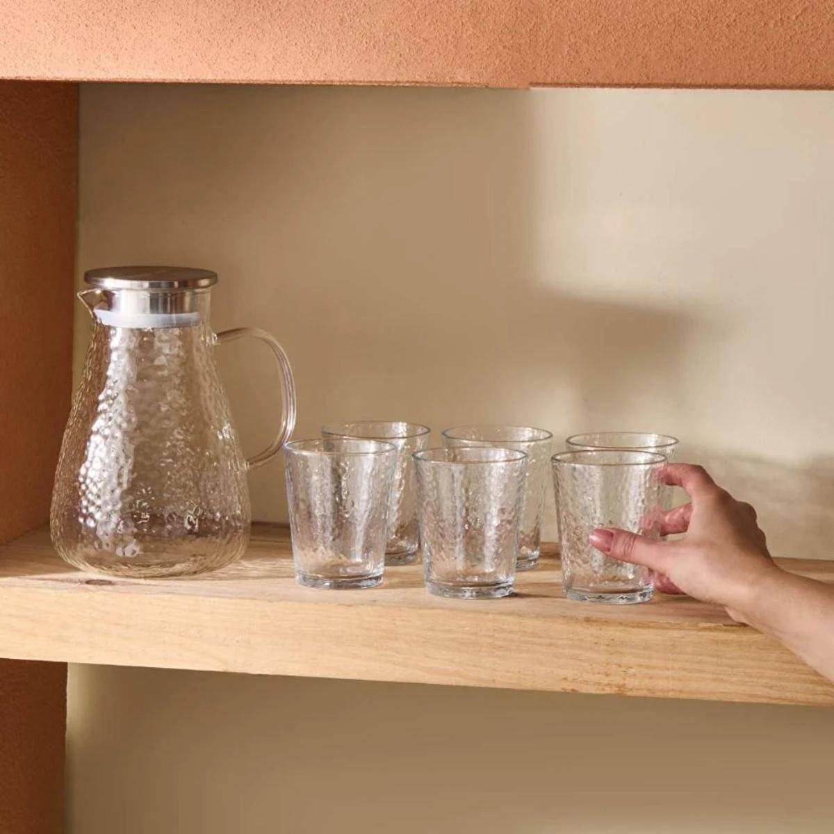 Karaca Luminous 7-piece Glass Set Transparent, 153.09.01.9477