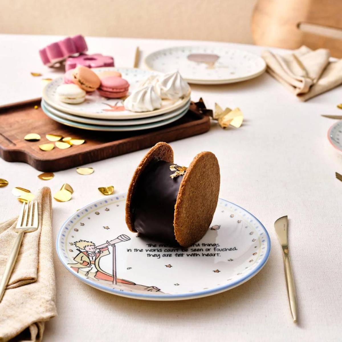 Karaca Little Prince 6-piece Ceramic Cake Set 20 Cm | Stoneware Dessert Plates