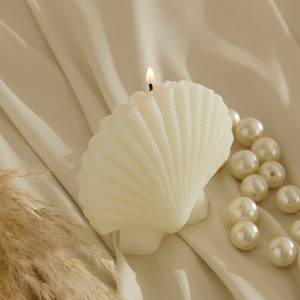 Karaca Home Marine Seashell Candle | Decorative Paraffin Wax Candle, 8683650420019