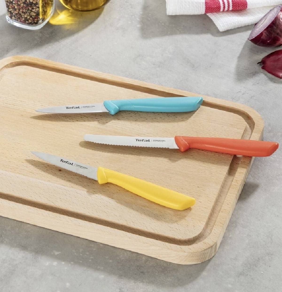 Tefal Color Food Set 3 Knives