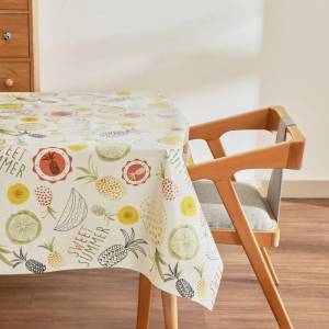 Karaca Home Luna Pvc Tablecloth 100x140 Cm - Fruit Pattern Design