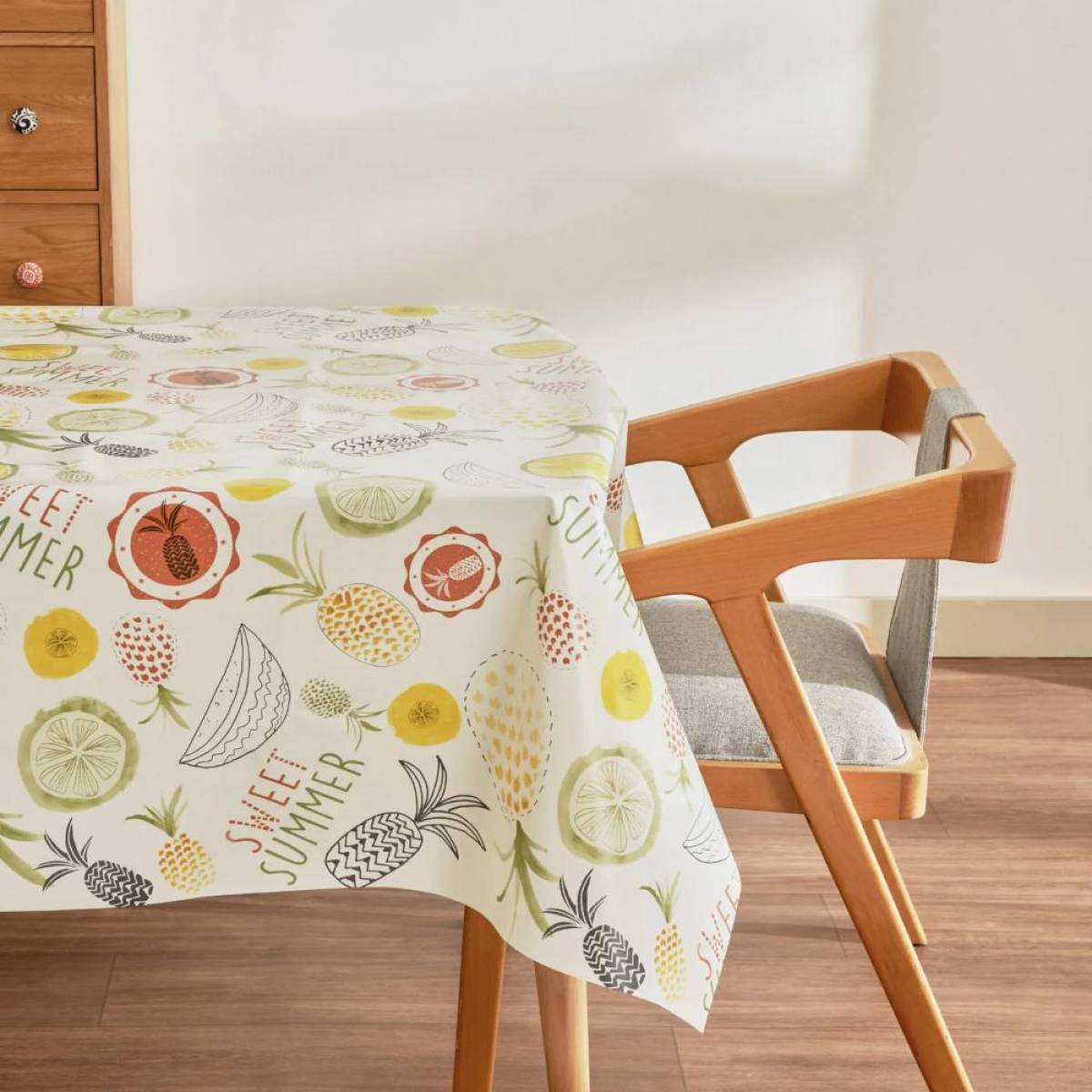 Karaca Home Luna Pvc Tablecloth 100x140 Cm - Fruit Pattern Design
