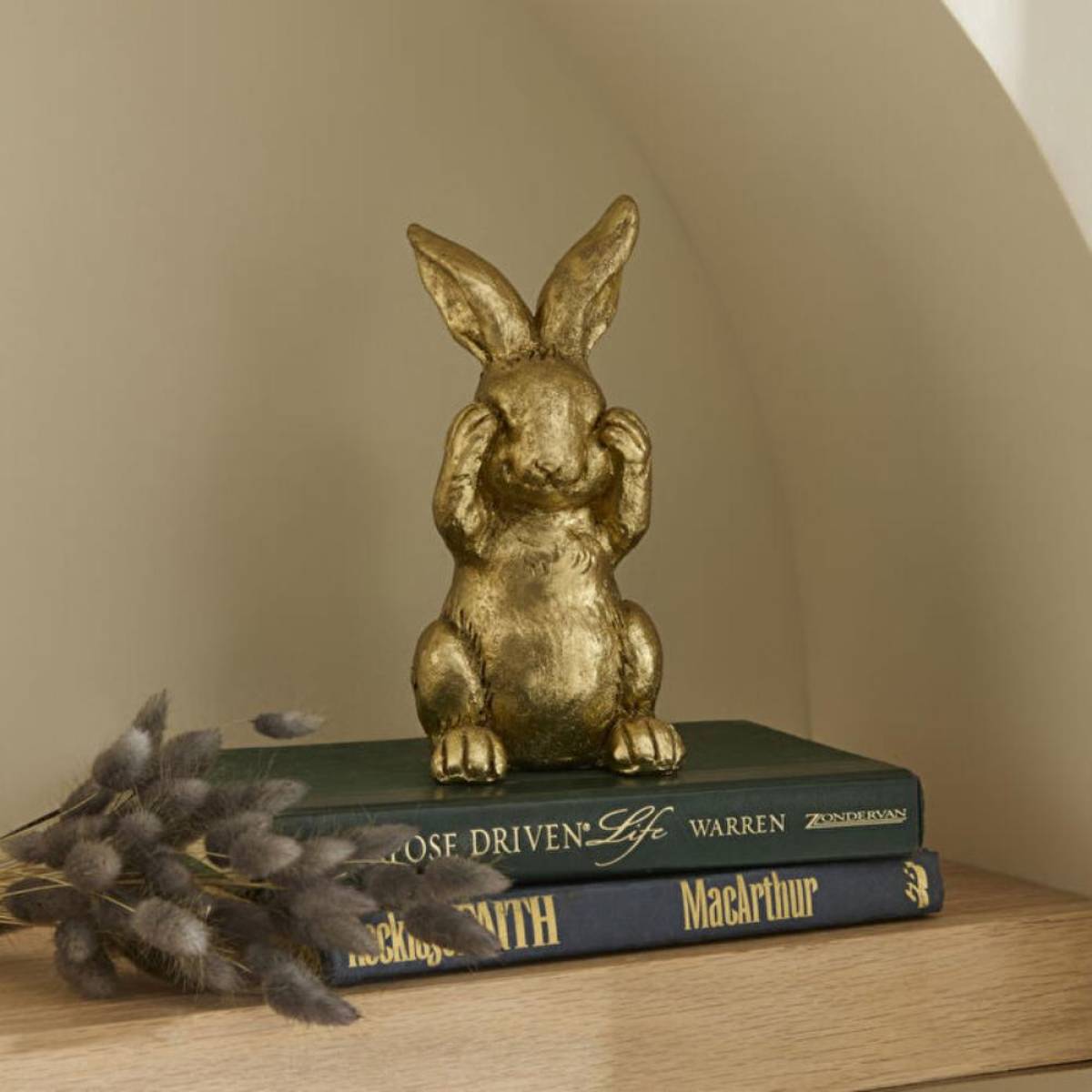 Karaca Home Helen Bunny “not Watching” Trinket - Gold