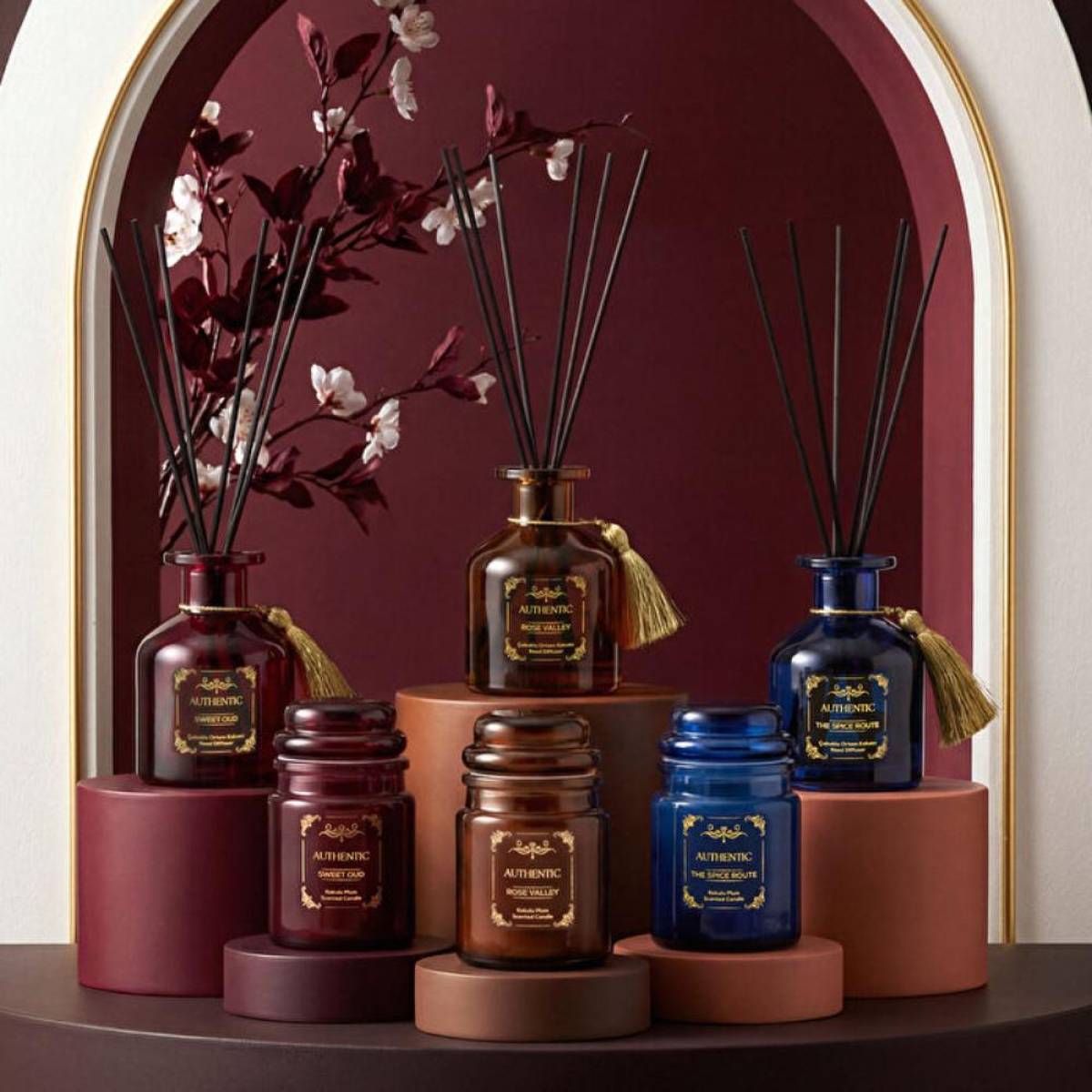 Karaca Home Authentic Series Sweet Oud Reed Diffuser | Luxurious Woody Home Fragrance