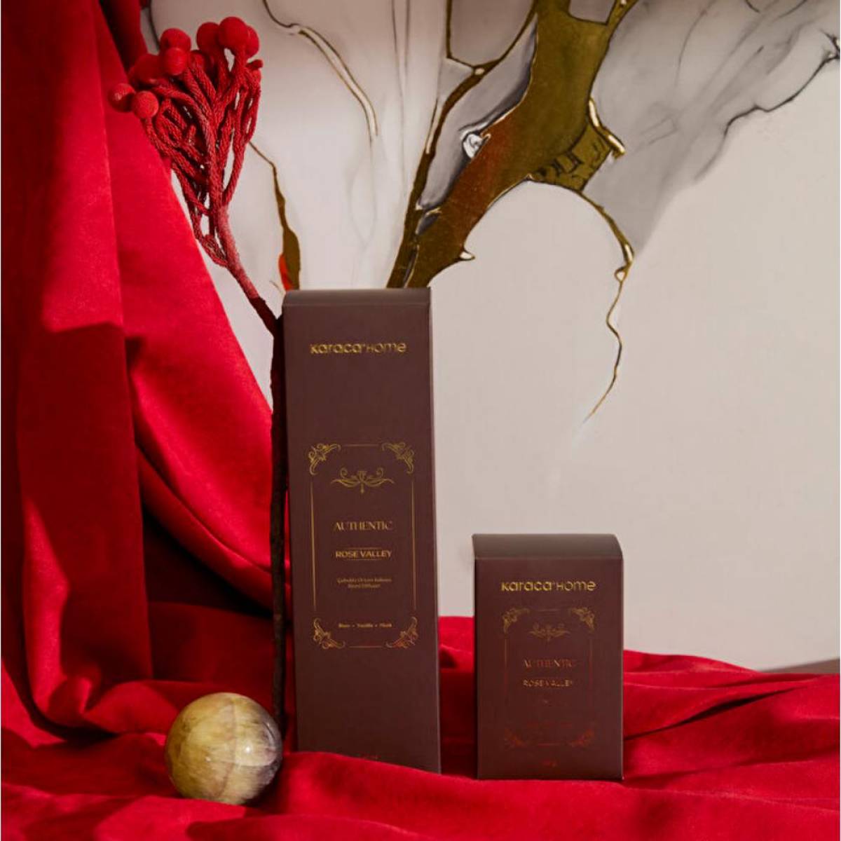 Karaca Home Authentic Series Rose Valley Reed Diffuser | Floral Woody Home Fragrance