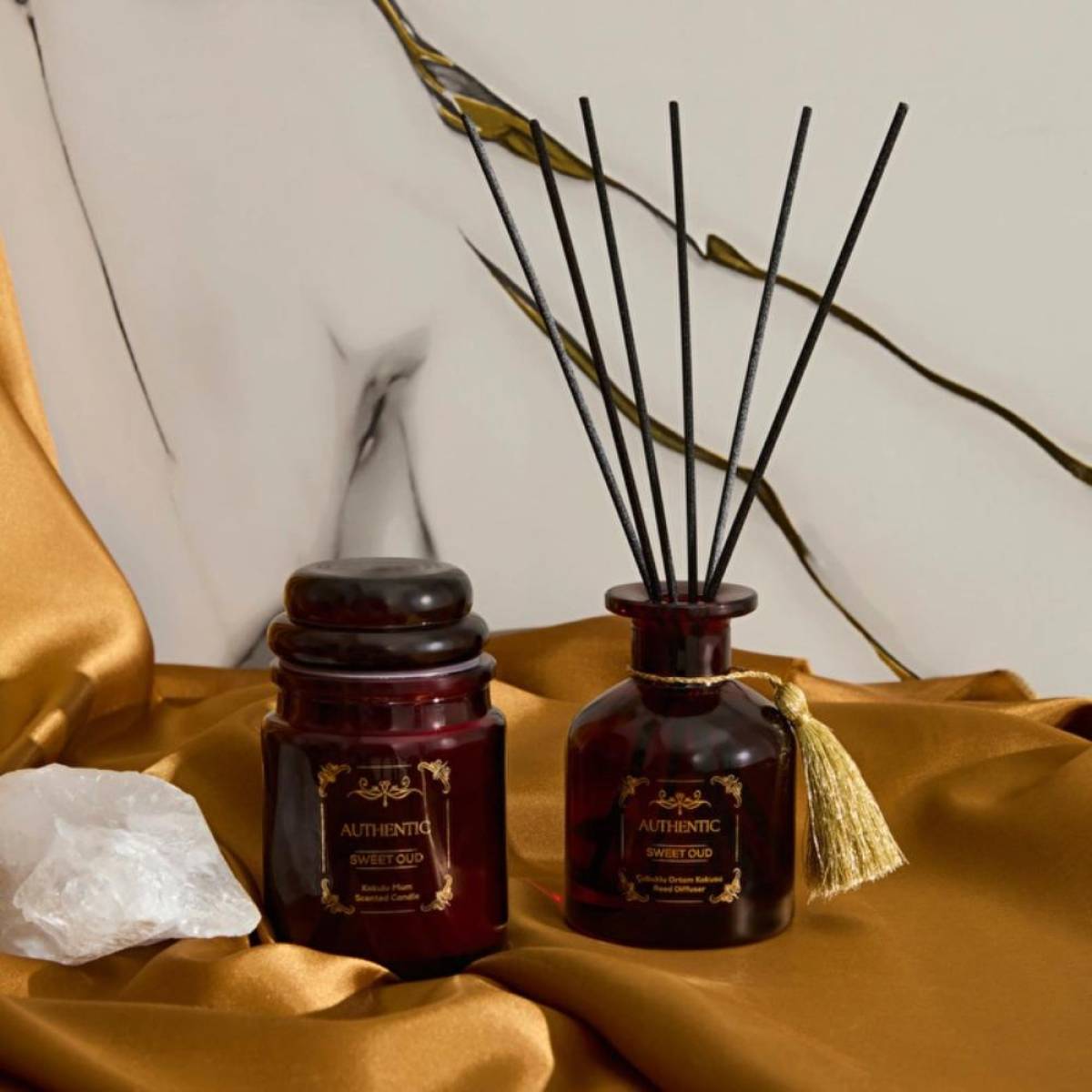 Karaca Home Authentic Series Sweet Oud Reed Diffuser | Luxurious Woody Home Fragrance