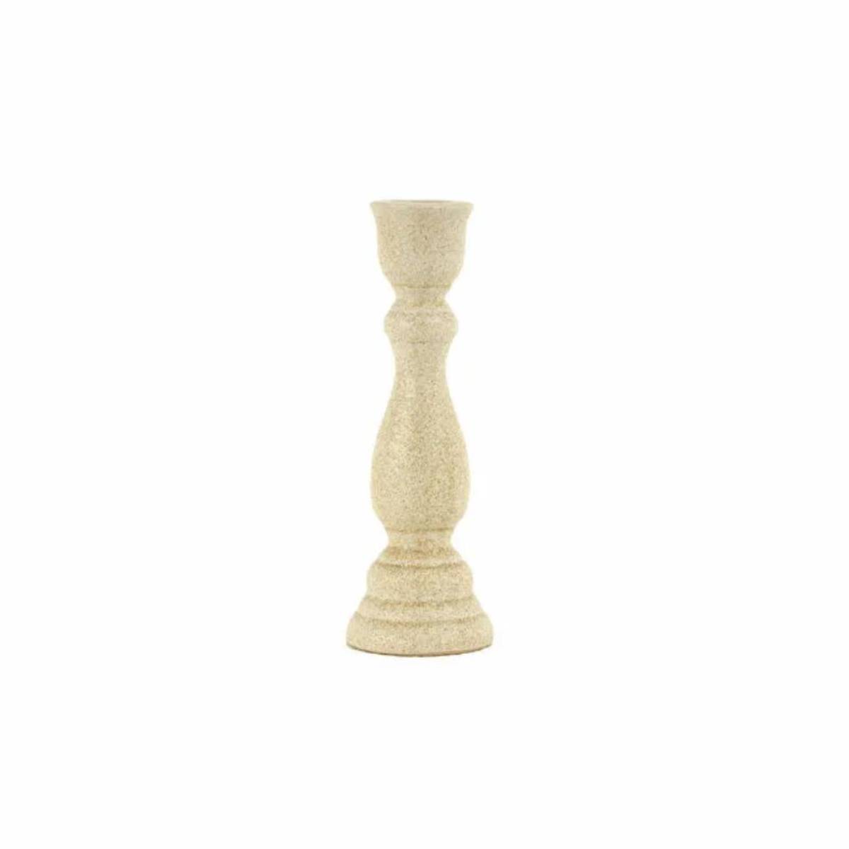 Karaca Home Vonda Candlestick 16.8 Cm - Natural Tone