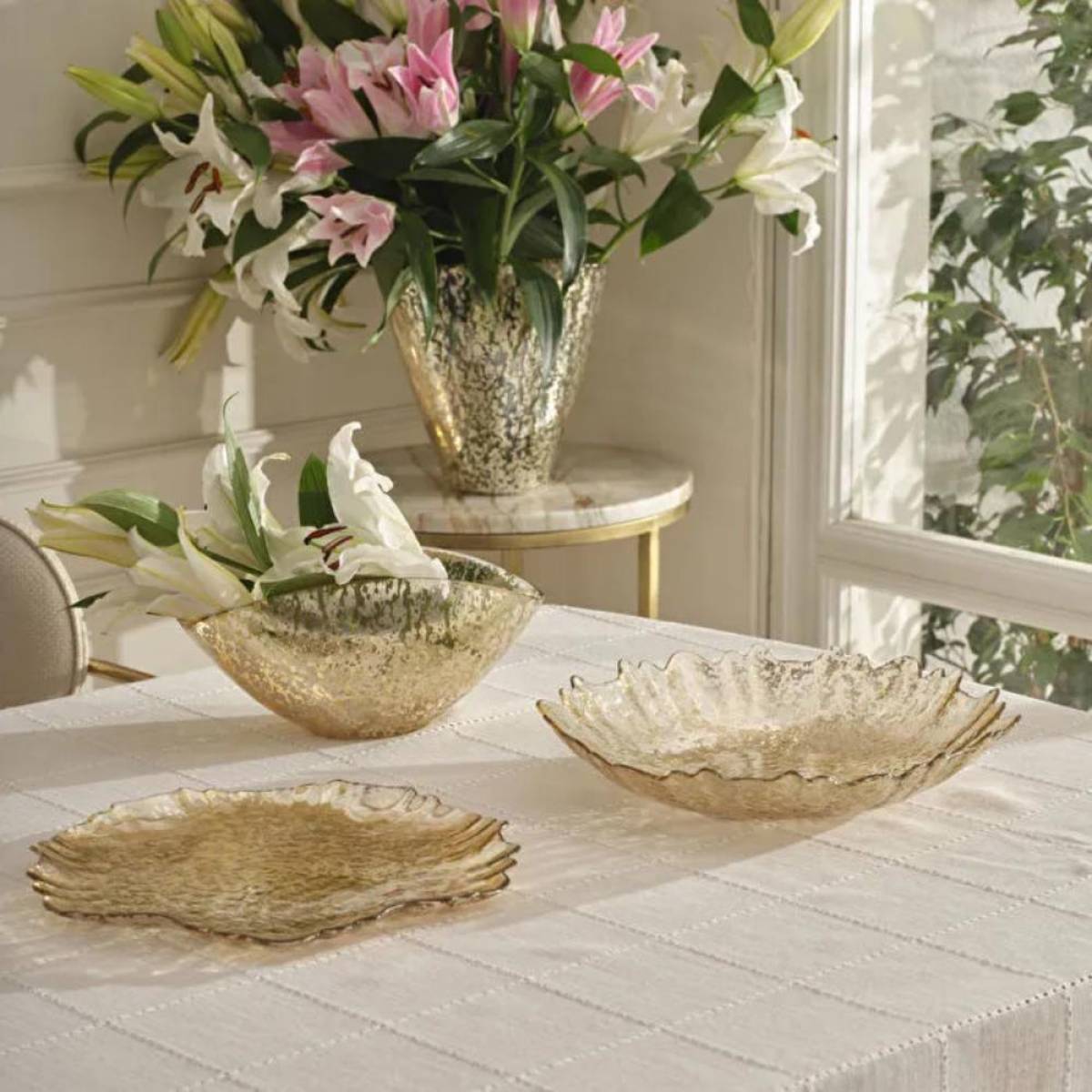 Karaca Home Jolie Decorative Bowl - Gold