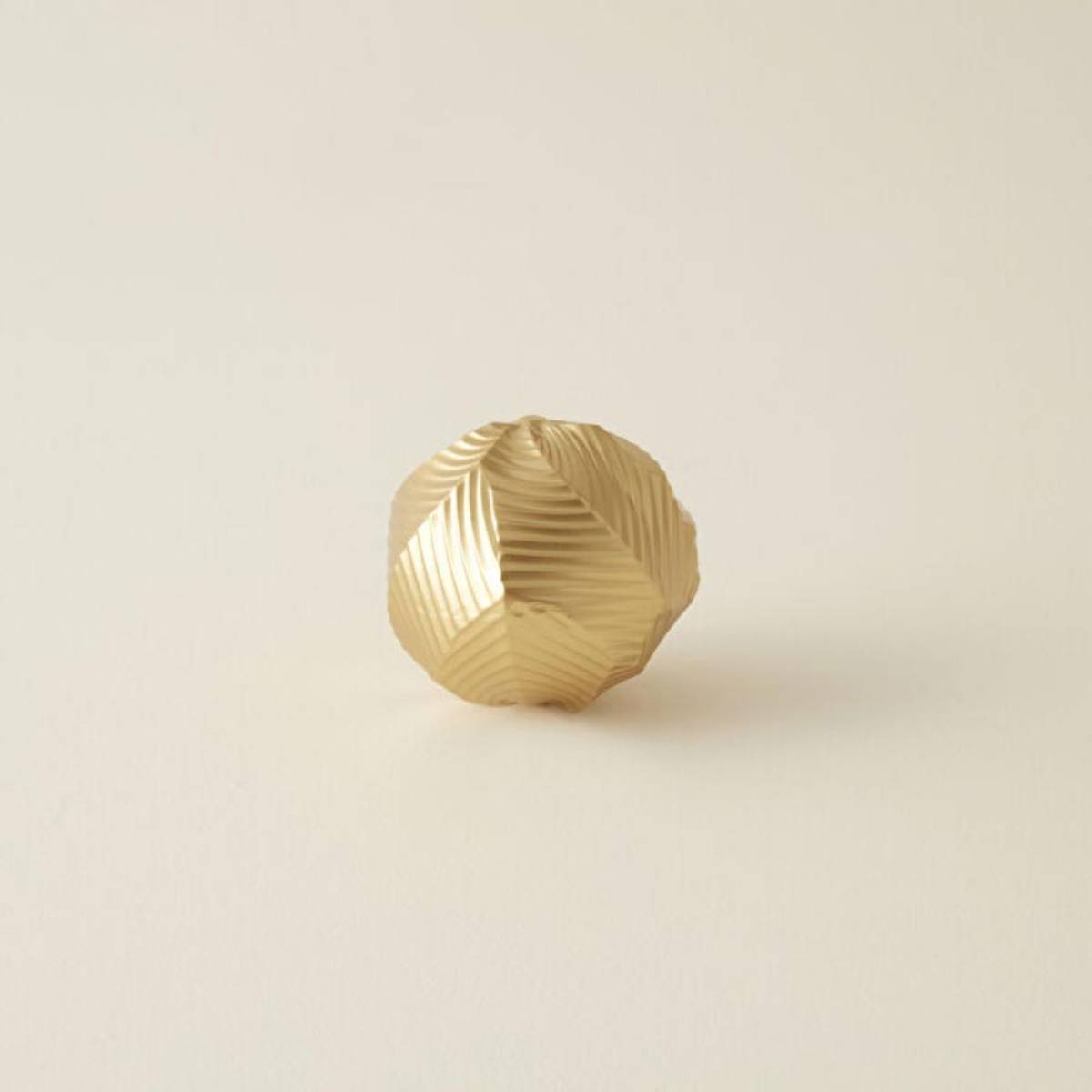 Karaca Home Lana Decorative Object - 11x11 Cm | Gold Geometric Orb