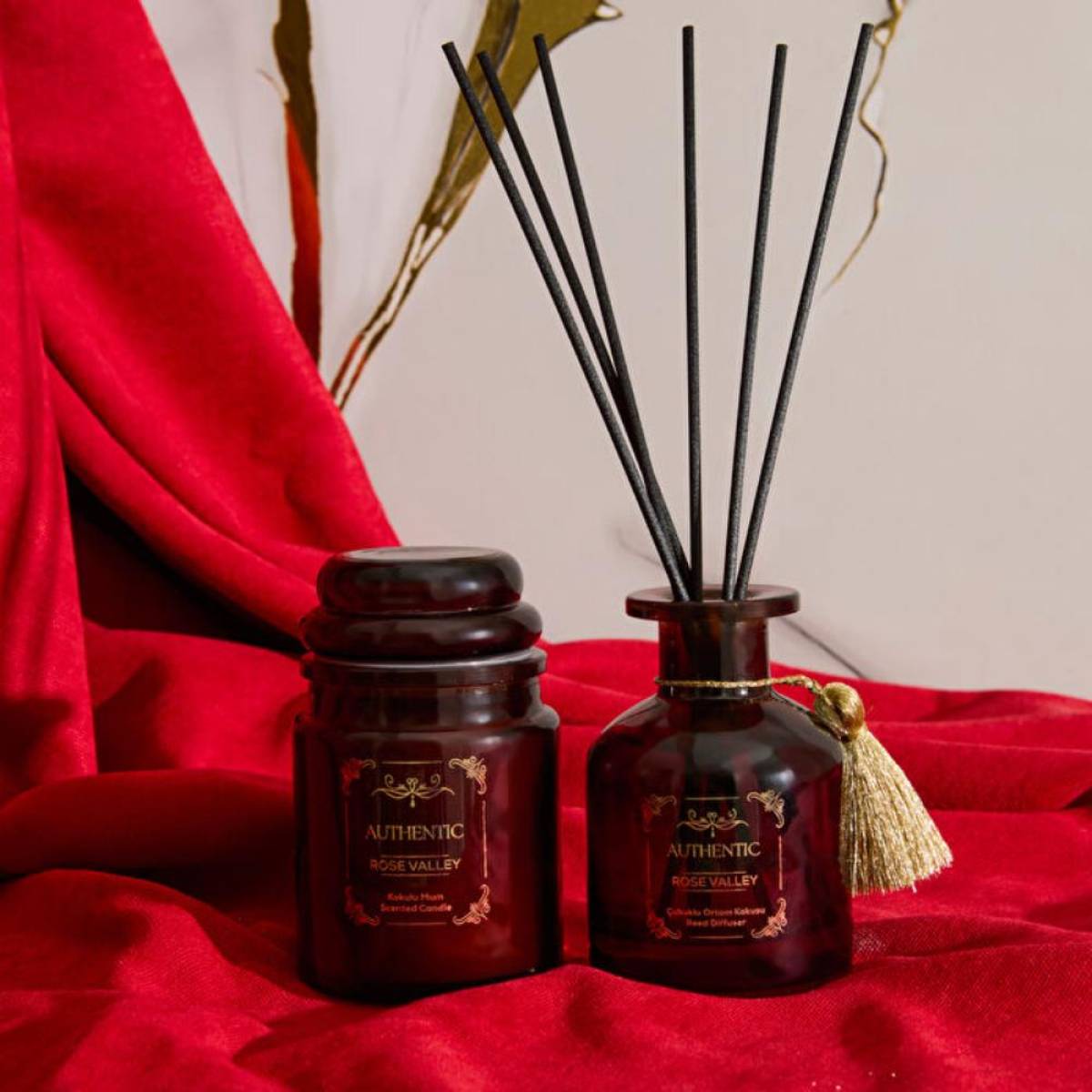 Karaca Home Authentic Series Rose Valley Reed Diffuser | Floral Woody Home Fragrance