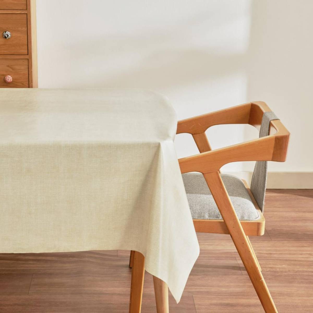 Karaca Home Luna Pvc Tablecloth 100x140 Cm - Ecru