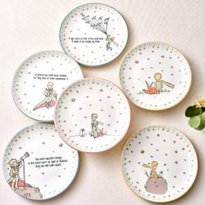 Karaca Little Prince 6-piece Ceramic Cake Set 20 Cm | Stoneware Dessert Plates