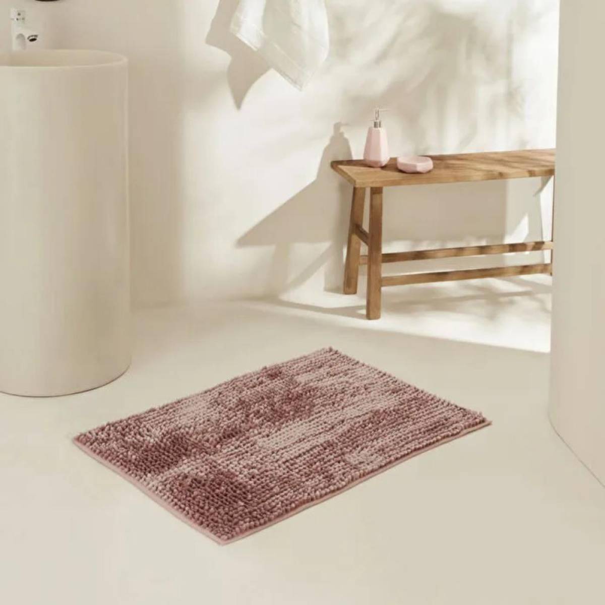 Karaca Home Jules Pasta Bathroom Mat 60×90 Cm - Pink, 200.22.11.0495
