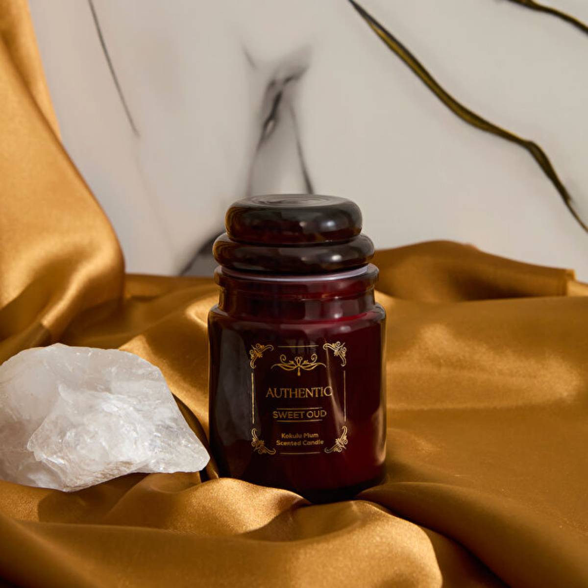 Karaca Home Authentic Series Sweet Oud Scented Candle | Intense Woody Warm Fragrance